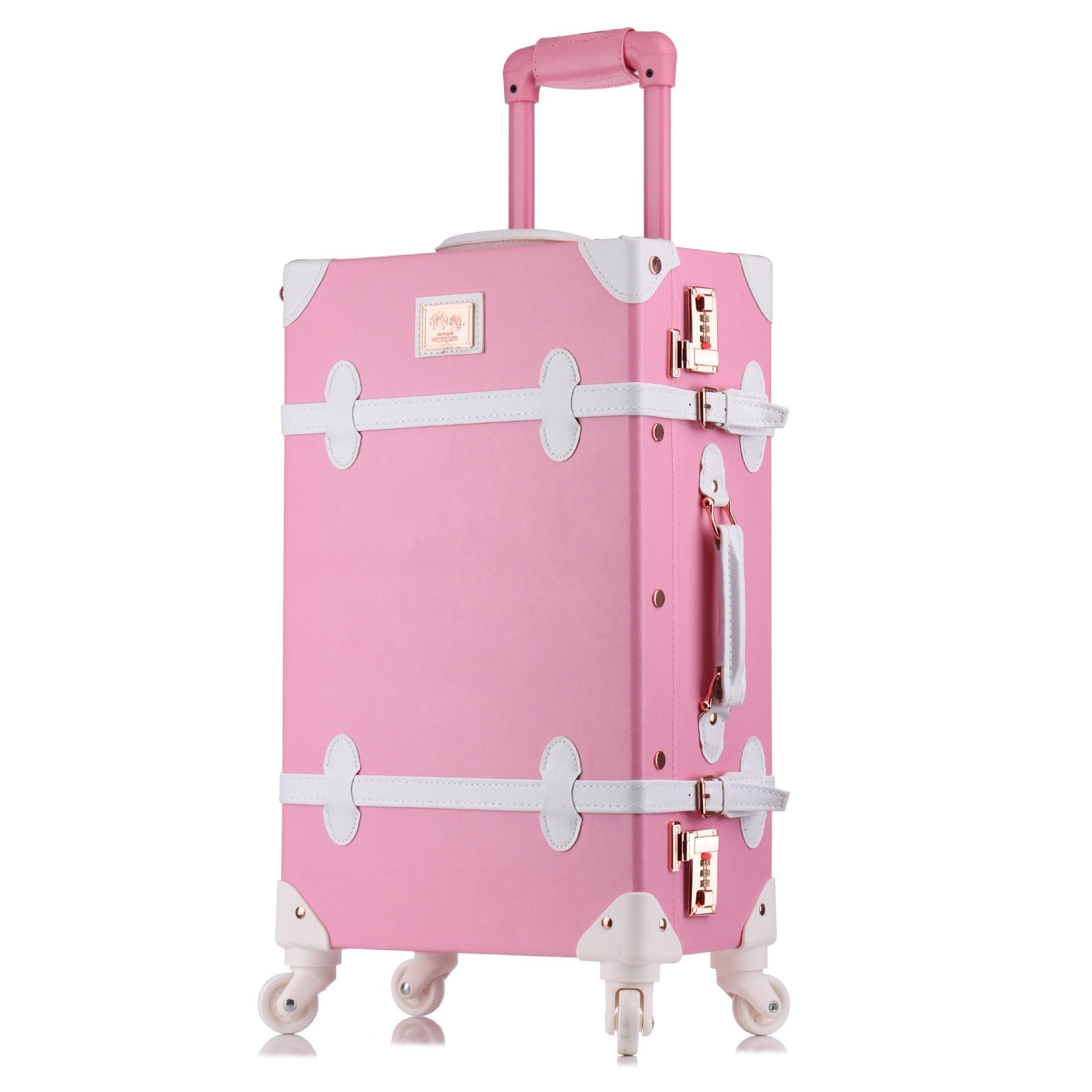 Set de Valises Vintage pour Femme - 20", 22" et 24" Rolling Luggage Spinner Trolley - La Maison Cozy