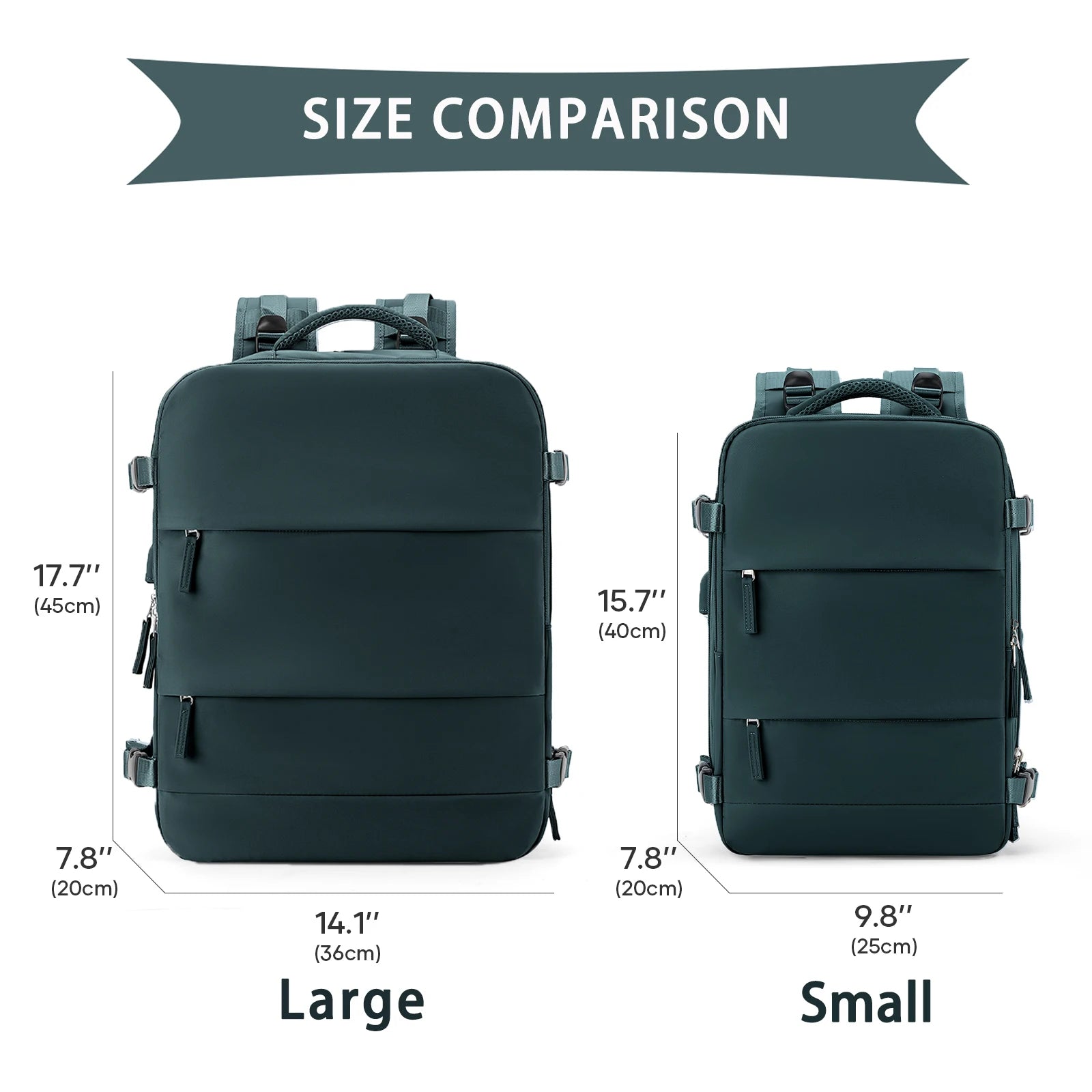 Sac à dos de voyage cabine - Compatible EasyJet 45x36x20 cm et Ryanair 40x20x25 cm, sac de voyage pour hommes et femmes, avec compartiment pour ordinateur portable - La Maison Cozy