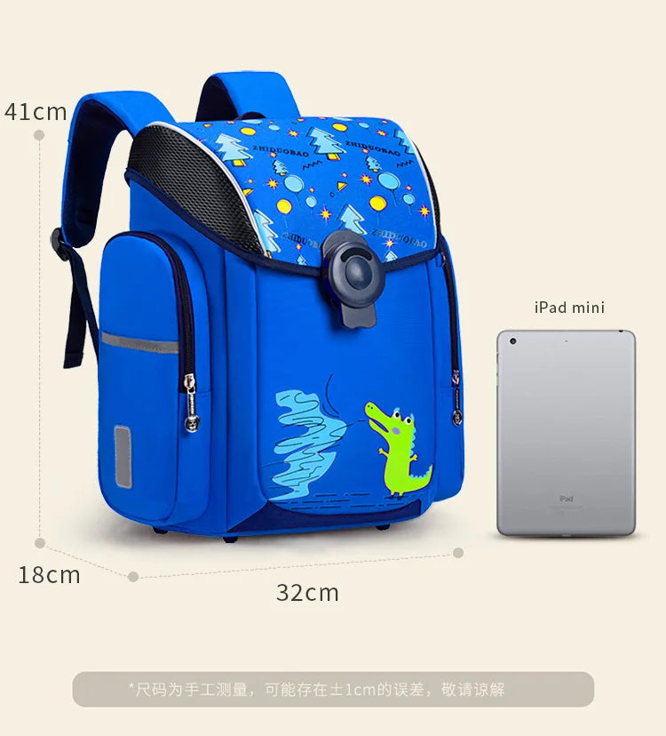 Sac à Dos Scolaire Imperméable pour Enfants - Sac à Dos Orthopédique pour Garçons et Filles, Sac à Dos pour l'École Primaire, Sac à Livres, Sac Enfant - La Maison Cozy