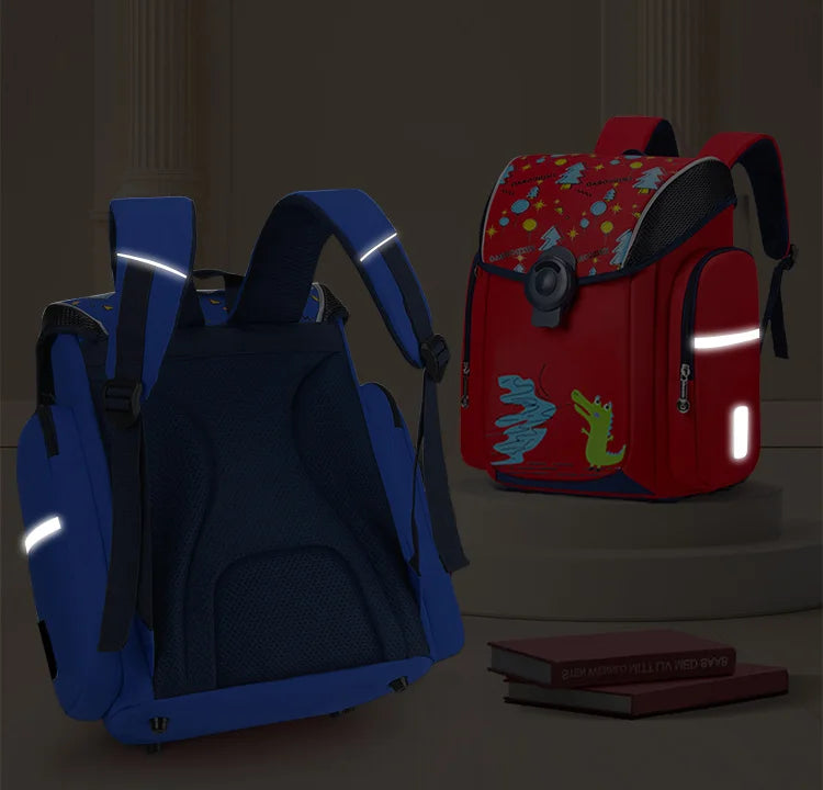 Sac à Dos Scolaire Imperméable pour Enfants - Sac à Dos Orthopédique pour Garçons et Filles, Sac à Dos pour l'École Primaire, Sac à Livres, Sac Enfant - La Maison Cozy