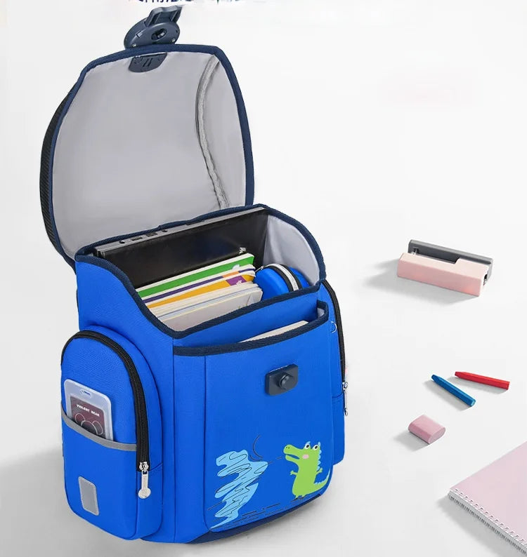 Sac à Dos Scolaire Imperméable pour Enfants - Sac à Dos Orthopédique pour Garçons et Filles, Sac à Dos pour l'École Primaire, Sac à Livres, Sac Enfant - La Maison Cozy