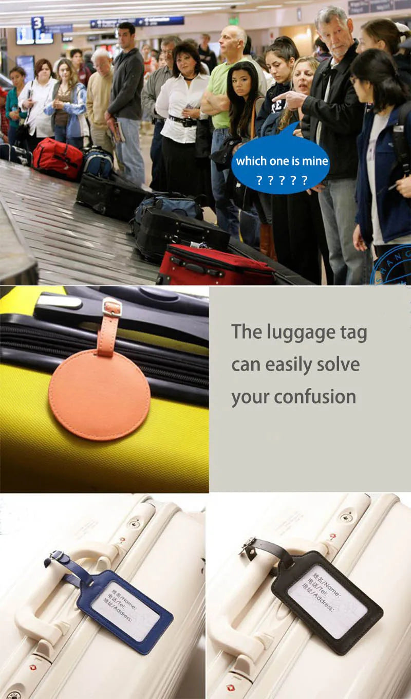 Étiquette de Bagage en Silicone - 5 Couleurs, Accessoire de Voyage Mignon, Porte-ID et Adresse pour Valises et Bagages - La Maison Cozy