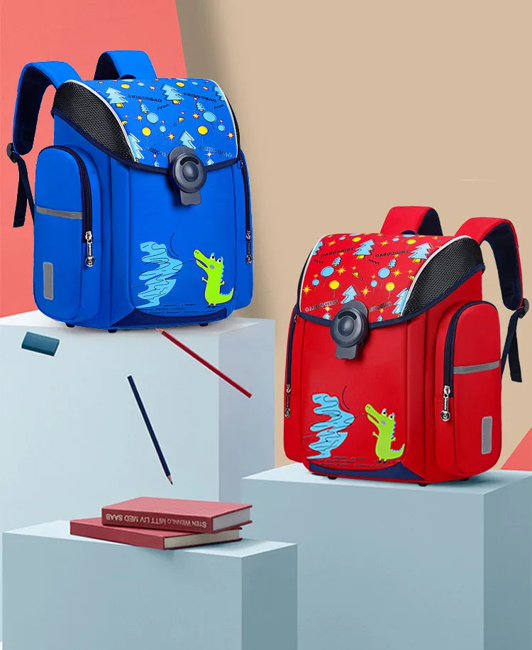 Sac à Dos Scolaire Imperméable pour Enfants - Sac à Dos Orthopédique pour Garçons et Filles, Sac à Dos pour l'École Primaire, Sac à Livres, Sac Enfant - La Maison Cozy