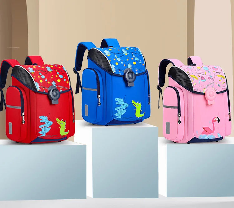 Sac à Dos Scolaire Imperméable pour Enfants - Sac à Dos Orthopédique pour Garçons et Filles, Sac à Dos pour l'École Primaire, Sac à Livres, Sac Enfant - La Maison Cozy