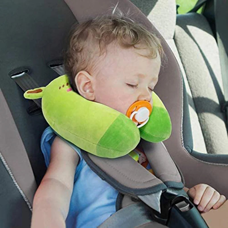 Coussin U-Shaped en Peluche pour Enfants - Soutien Cervical Confortable - La Maison Cozy