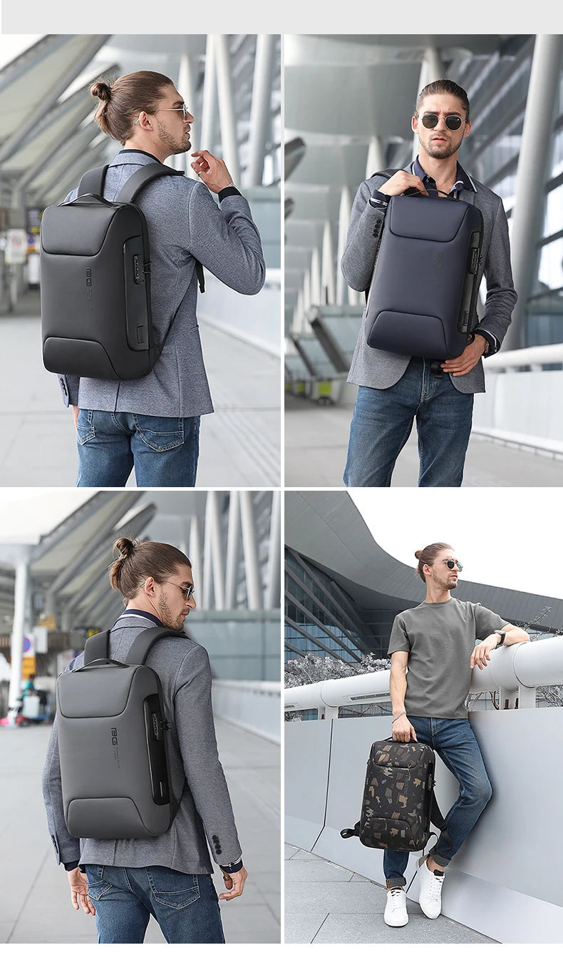 Nouveau Sac à Dos Anti-vol BANGE - Compatible avec les ordinateurs portables de 15,6 pouces, Sac à Dos Multifonction, Étanche, Sac à Bandoulière pour Affaires - La Maison Cozy