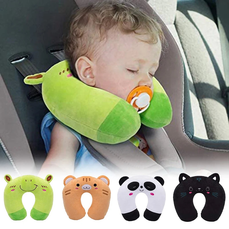 Coussin U-Shaped en Peluche pour Enfants - Soutien Cervical Confortable - La Maison Cozy