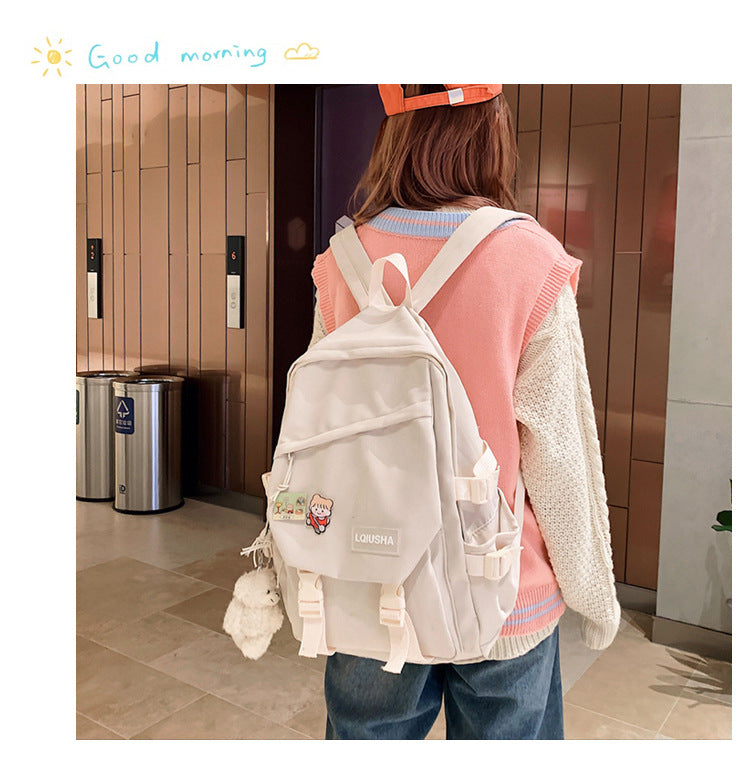 Sac à Dos Mode Homme - Sac Imperméable en Nylon pour Lycéens, Sac à Dos Kawaii pour Femmes, Sac de Voyage et Épaule, Mochila - La Maison Cozy