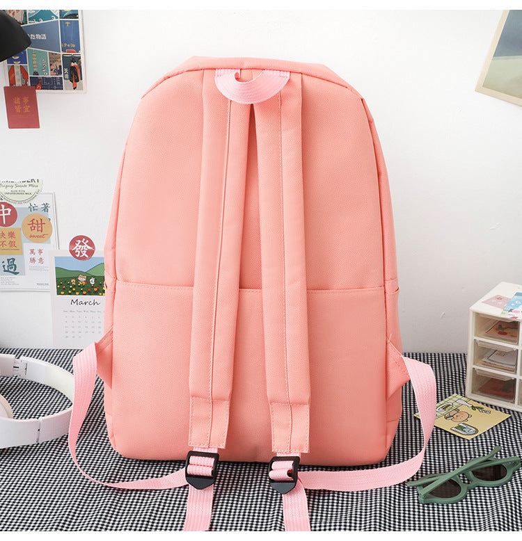 Ensemble de 5 Sacs à Dos Femme - Sacs Scolaires en Nylon, Style Kawaii, Sacs à Dos Mode pour Lycéennes et Filles, Sacs à Livres - La Maison Cozy