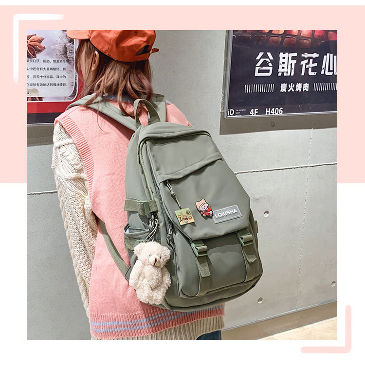 Sac à Dos Mode Homme - Sac Imperméable en Nylon pour Lycéens, Sac à Dos Kawaii pour Femmes, Sac de Voyage et Épaule, Mochila - La Maison Cozy