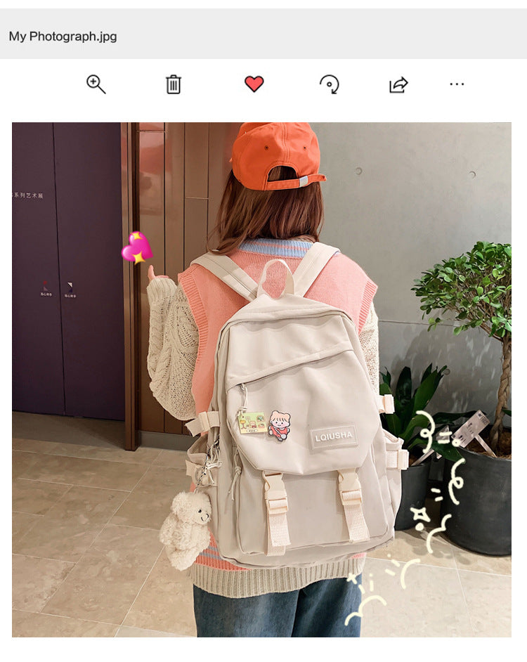 Sac à Dos Mode Homme - Sac Imperméable en Nylon pour Lycéens, Sac à Dos Kawaii pour Femmes, Sac de Voyage et Épaule, Mochila - La Maison Cozy