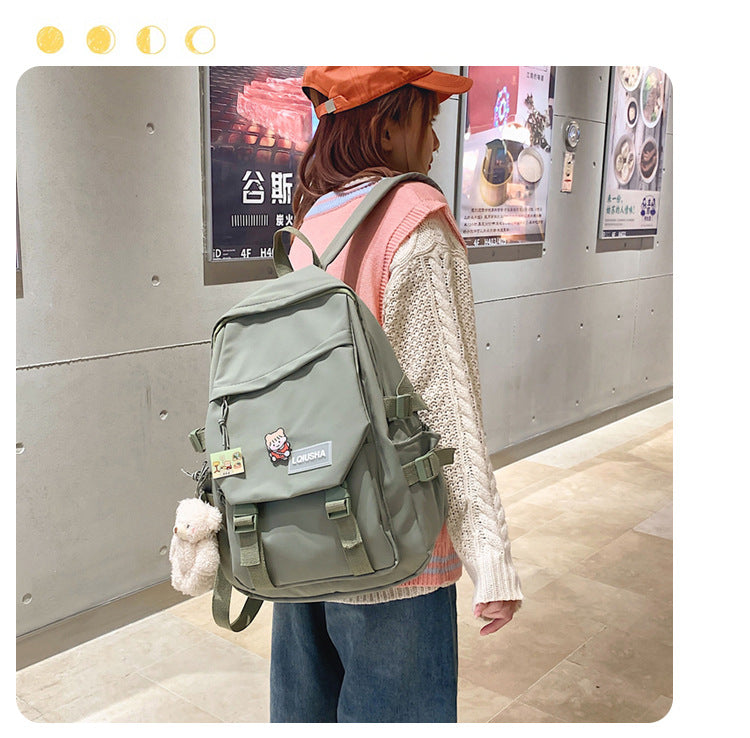 Sac à Dos Mode Homme - Sac Imperméable en Nylon pour Lycéens, Sac à Dos Kawaii pour Femmes, Sac de Voyage et Épaule, Mochila - La Maison Cozy