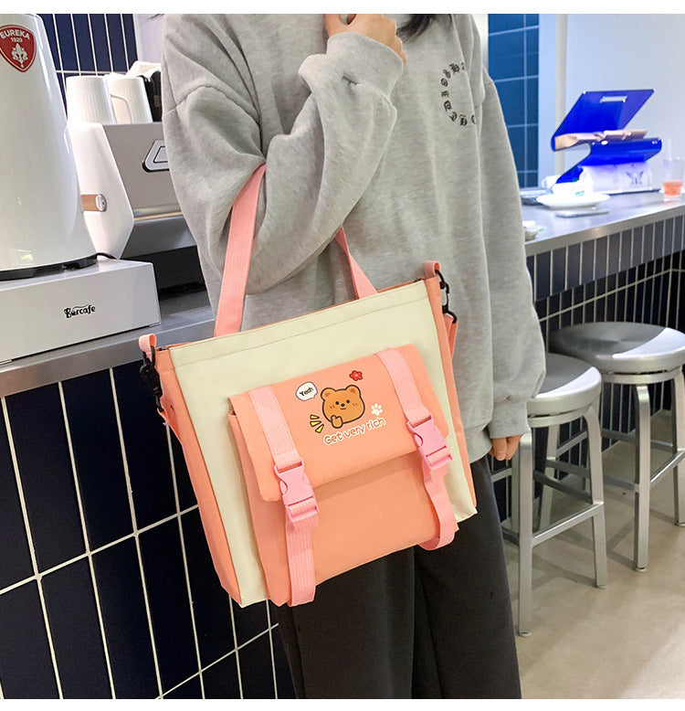 Ensemble de 5 Sacs à Dos Femme - Sacs Scolaires en Nylon, Style Kawaii, Sacs à Dos Mode pour Lycéennes et Filles, Sacs à Livres - La Maison Cozy