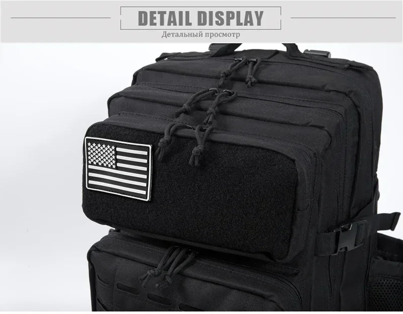 QT&QY 25L/45L Sac à Dos Tactique Militaire pour Hommes et Femmes - Sac d'Assaut Armée - Petit Sac à Dos Scolaire avec Porte-Bouteille - La Maison Cozy