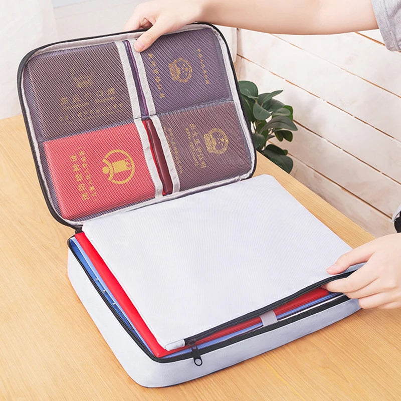 Organisateur de Documents – Porte-Documents A4, Sac Homme/Femme, Étui de Rangement, Porte-Passeport, Organisateur Fonctionnel - La Maison Cozy