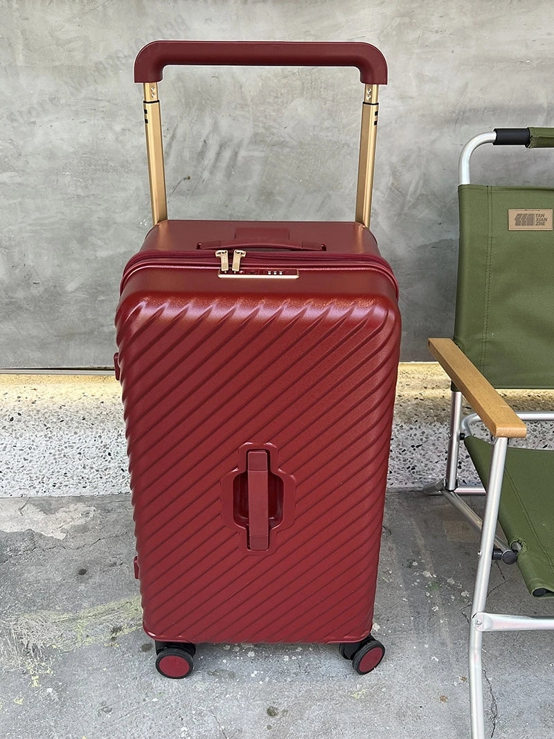 KO-KU 2024 Nouvelle Valise Grande Taille pour Femmes – Trolley Case avec Poignée Large (28/30/32 pouces) - La Maison Cozy