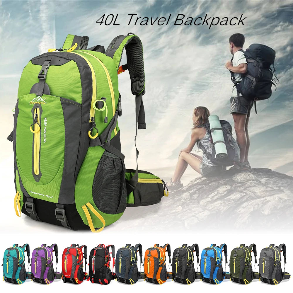 Sac à Dos de Voyage 40L Résistant à l'Eau - Sac de Camping, Randonnée, Sac à Dos pour Ordinateur Portable, Sac de Trekking et Escalade pour Homme et Femme, Accessoires de Randonnée - La Maison Cozy