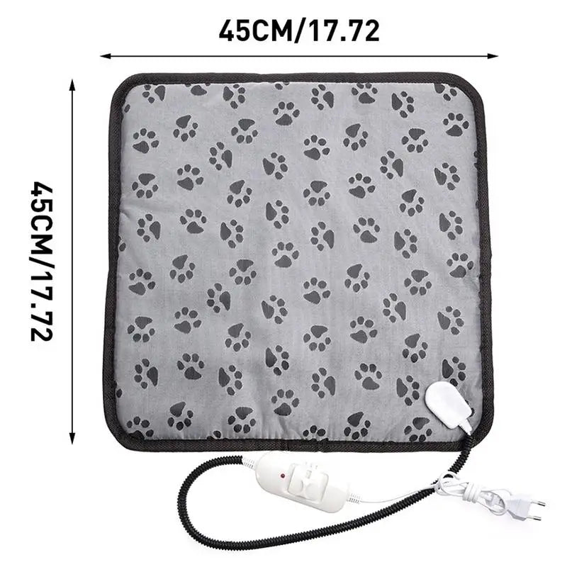 Couverture Électrique pour Animaux de Compagnie - Matelas Chauffant Hiver pour Chien et Chat avec Protection Anti-Morsure - La Maison Cozy