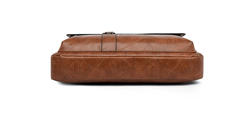 Sac en Cuir pour Hommes - Sacoche de Bureau, Portefeuille pour Ordinateur Portable - La Maison Cozy