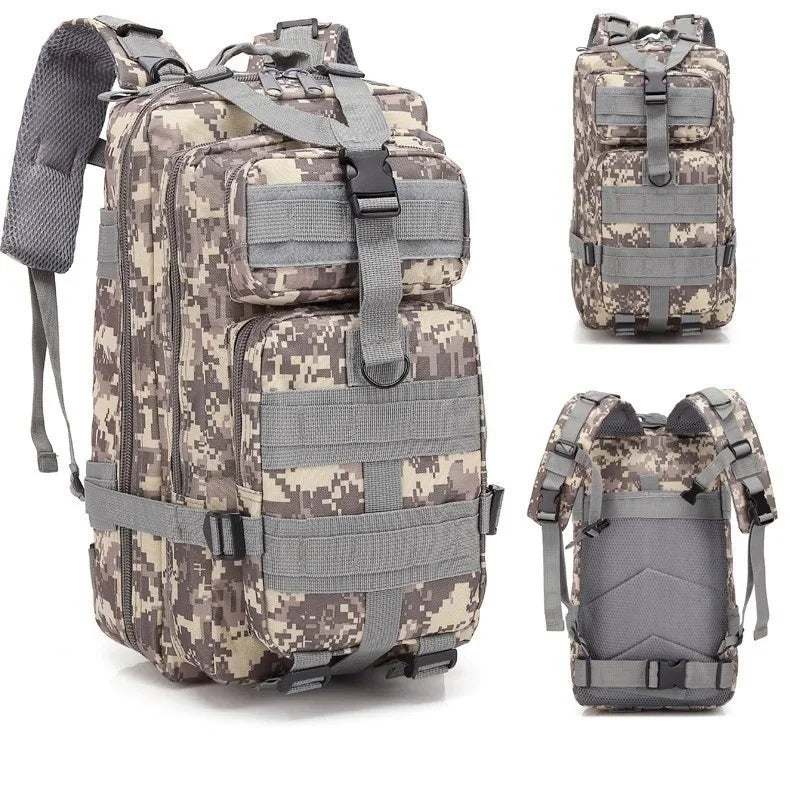 Sac à dos tactique QT&QY 30/45L pour homme - Sac de randonnée, sac de survie extérieur, sac de trekking et de chasse, pack d’assaut 3P, sac EDC avec système MOLLE - La Maison Cozy