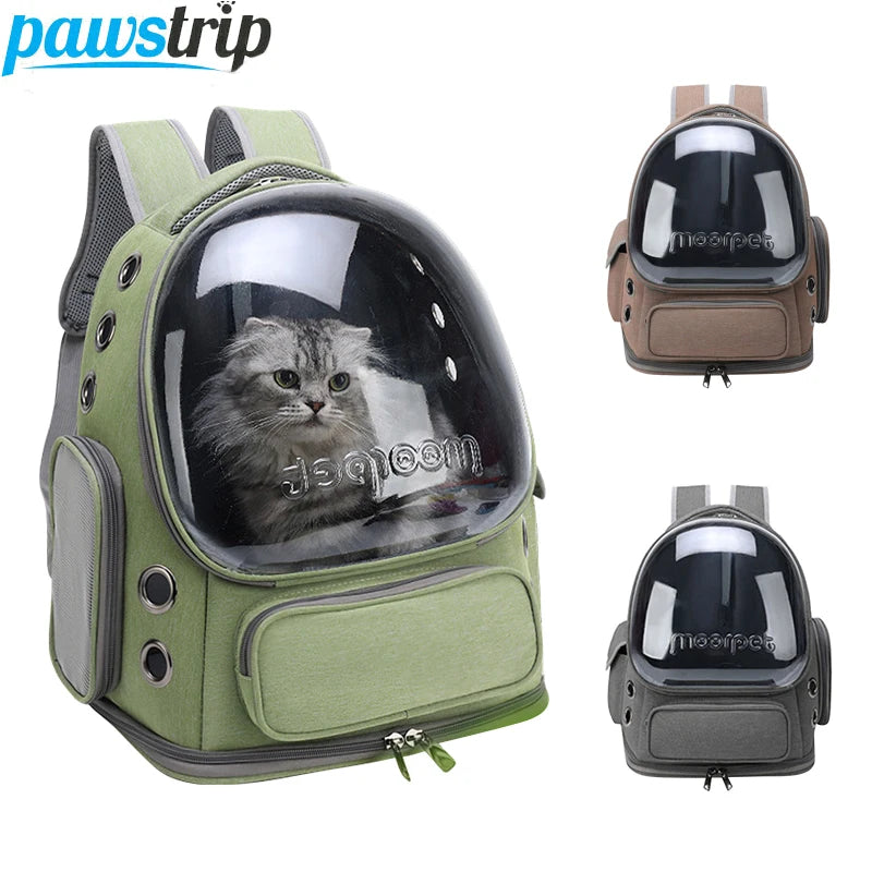 Sac de Transport Transparent pour Chat et Petit Chien - Sac à Dos Respirant pour Voyage et Extérieur, Accessoires pour Animaux - La Maison Cozy