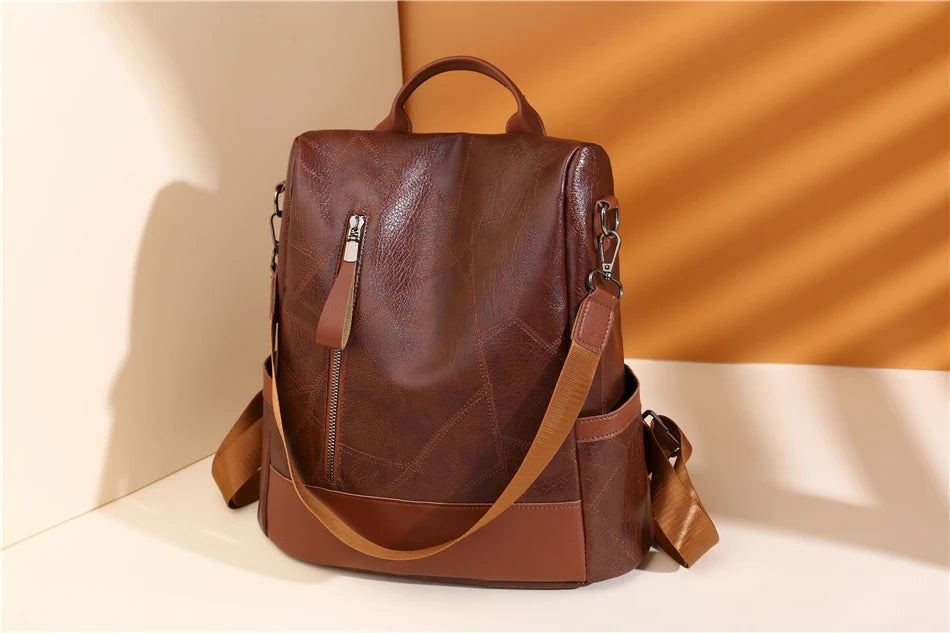 Nouveau Sac à Dos Femme 2023 - Designer, en cuir souple de haute qualité, sac à dos simple et élégant, grande capacité, sac à bandoulière antivol - La Maison Cozy