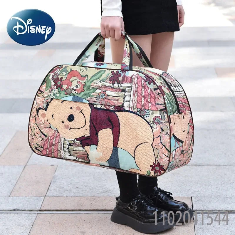 Sac de Voyage Disney - Sac à Langer Imperméable Winnie L'Ourson à Grande Capacité - La Maison Cozy