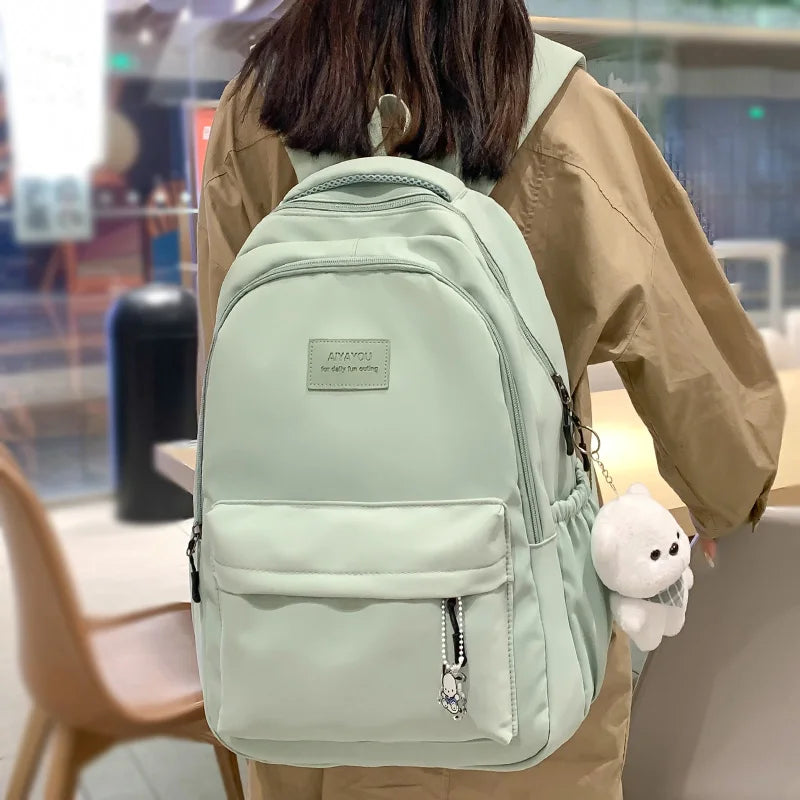 Sac à dos féminin tendance - Sac à dos de grande capacité étanche, sac à dos pour ordinateur portable, sac scolaire pour filles, sac de voyage et de livres mignon - La Maison Cozy