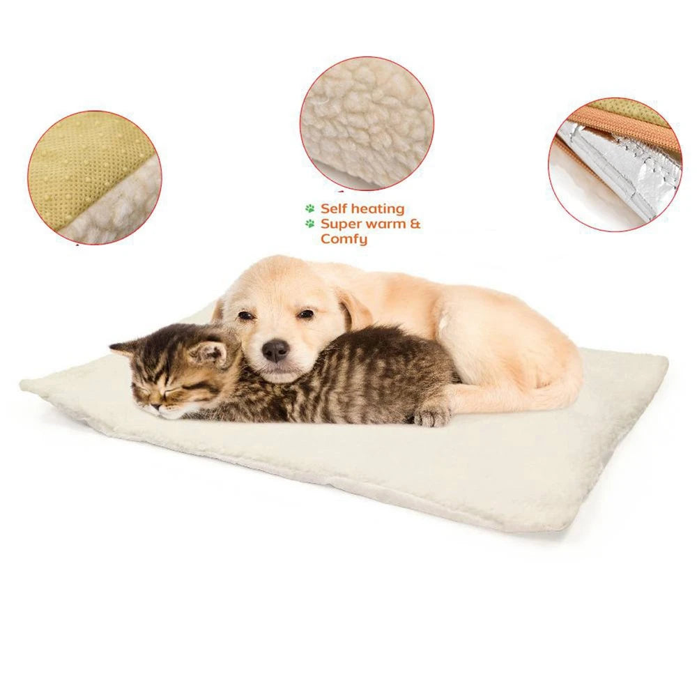 Tapis Chauffant Auto-Régulant pour Animaux - Couverture Chauffante pour Chien et Chat - La Maison Cozy