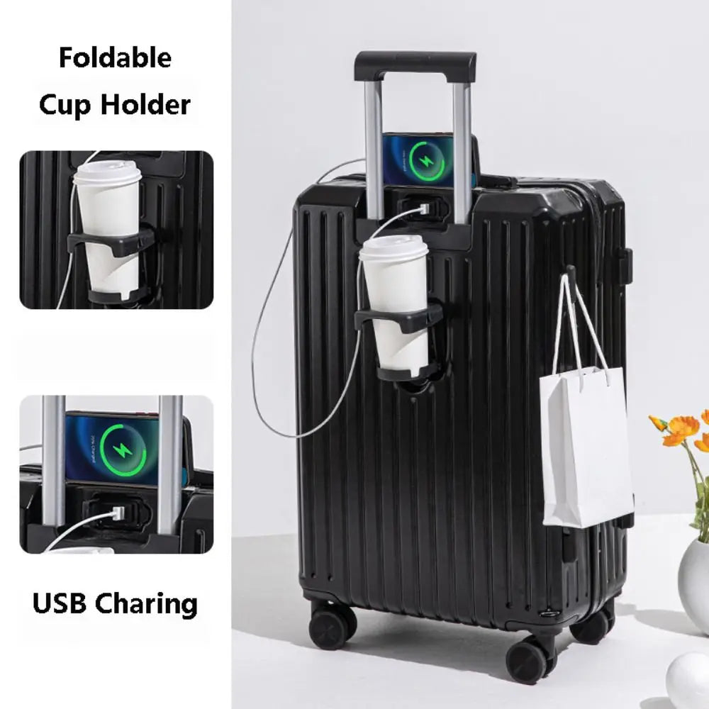 Valise de Voyage Légère 20/24/26 pouces - Accessoires de Voyage avec Charge USB - La Maison Cozy