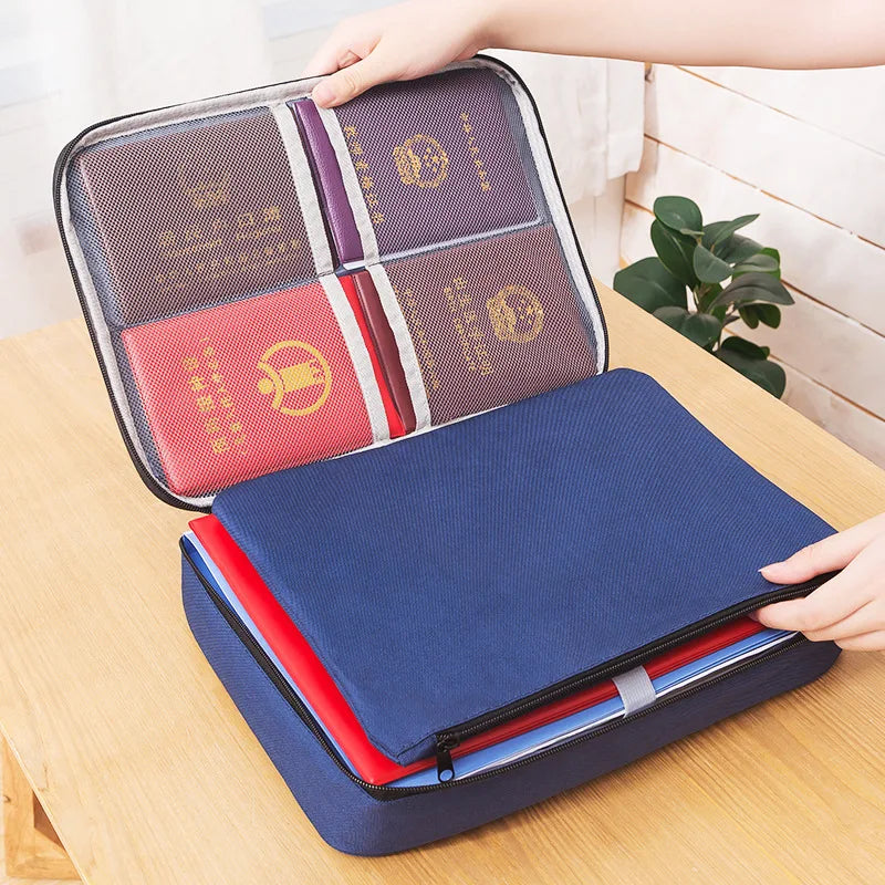 Organisateur de Documents – Porte-Documents A4, Sac Homme/Femme, Étui de Rangement, Porte-Passeport, Organisateur Fonctionnel - La Maison Cozy