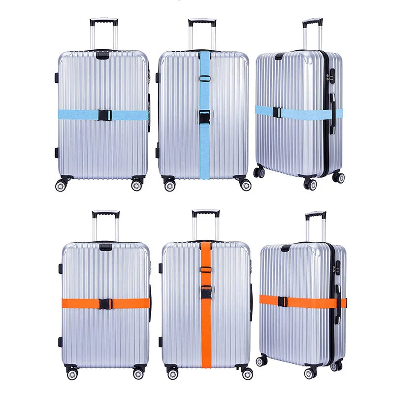 2 Pièces de Sangles de Valise en Nylon Ajustables - Ceinture de Bagage pour Valise, Accessoire de Voyage, Sangle de Sécurisation et de Rangement - La Maison Cozy