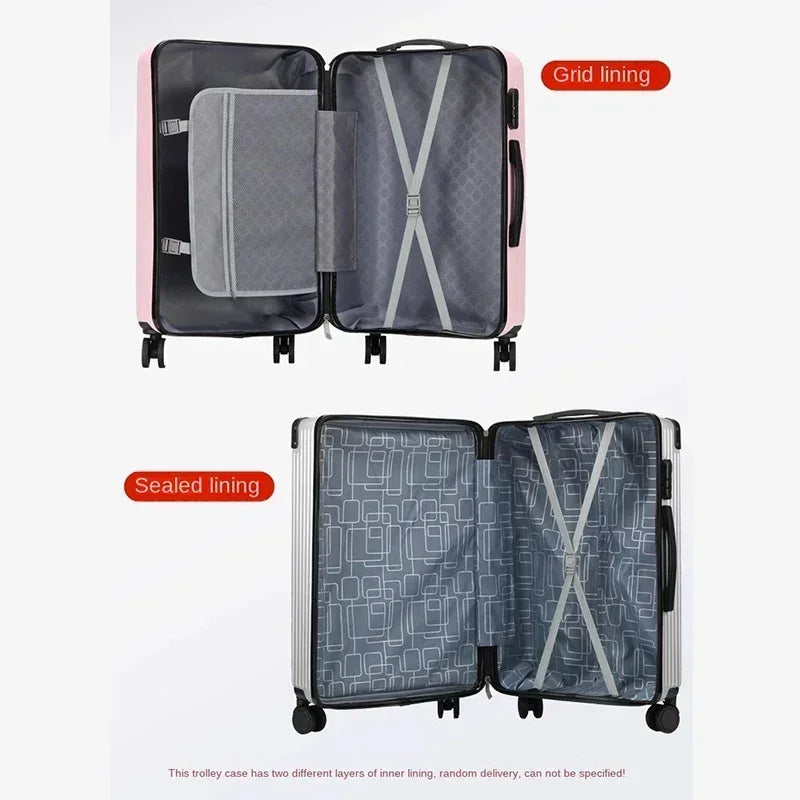 Nouveaux Valises de Voyage à la Mode avec Roues - Bagages Légers avec Petit Sac pour Femme - Set de Valises avec Mot de Passe - Valise Cabine pour Homme et Femme - La Maison Cozy