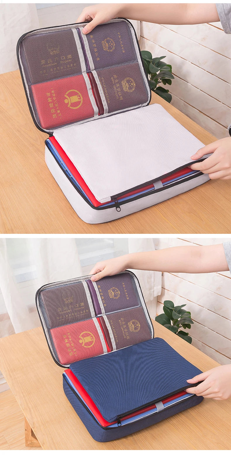 Organisateur de Documents – Porte-Documents A4, Sac Homme/Femme, Étui de Rangement, Porte-Passeport, Organisateur Fonctionnel - La Maison Cozy