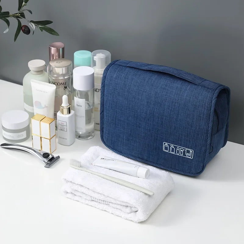 Trousse de Toilette Suspendue en Tissu Oxford - Organisateur de Voyage Étanche pour Hommes et Femmes - La Maison Cozy