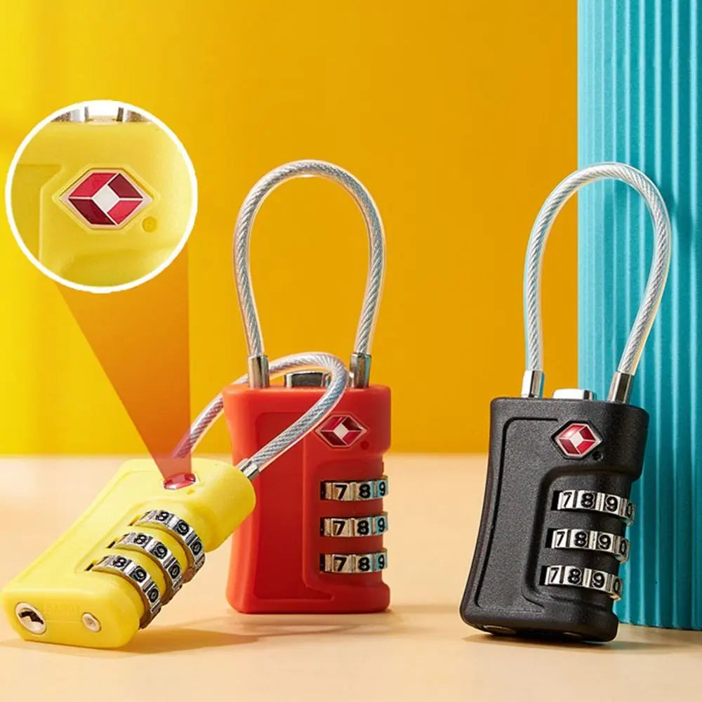 Cadenas de Cabinet et de Voyage à Couleurs Contrastées - Cadenas à Code TSA pour Bagages, Verrou de Sécurité à 3 Chiffres pour Luggage - La Maison Cozy