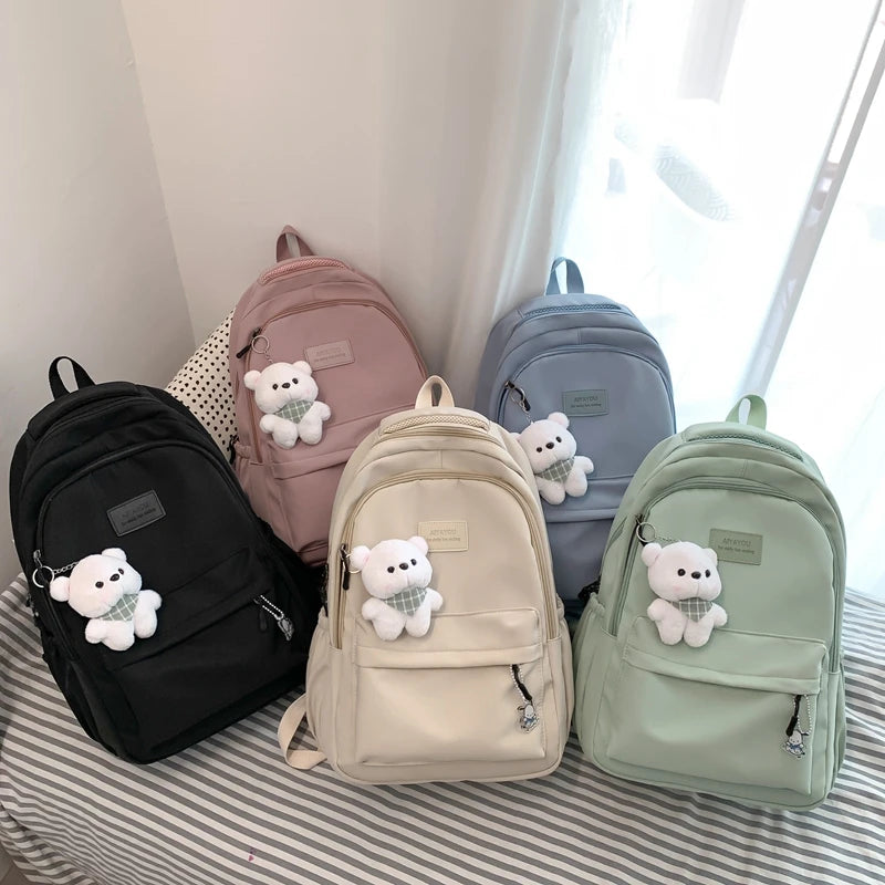 Sac à dos féminin tendance - Sac à dos de grande capacité étanche, sac à dos pour ordinateur portable, sac scolaire pour filles, sac de voyage et de livres mignon - La Maison Cozy