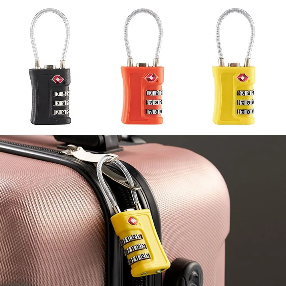 Cadenas de Cabinet et de Voyage à Couleurs Contrastées - Cadenas à Code TSA pour Bagages, Verrou de Sécurité à 3 Chiffres pour Luggage - La Maison Cozy