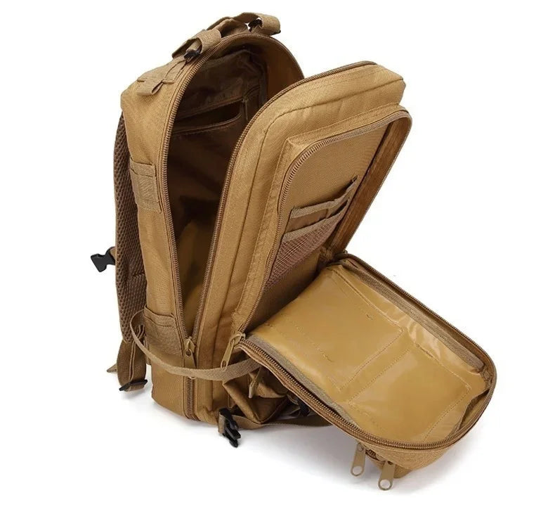 Sac à dos tactique QT&QY 30/45L pour homme - Sac de randonnée, sac de survie extérieur, sac de trekking et de chasse, pack d’assaut 3P, sac EDC avec système MOLLE - La Maison Cozy