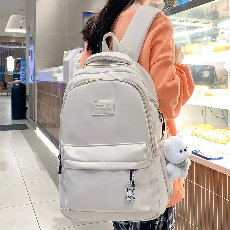 Sac à dos féminin tendance - Sac à dos de grande capacité étanche, sac à dos pour ordinateur portable, sac scolaire pour filles, sac de voyage et de livres mignon - La Maison Cozy