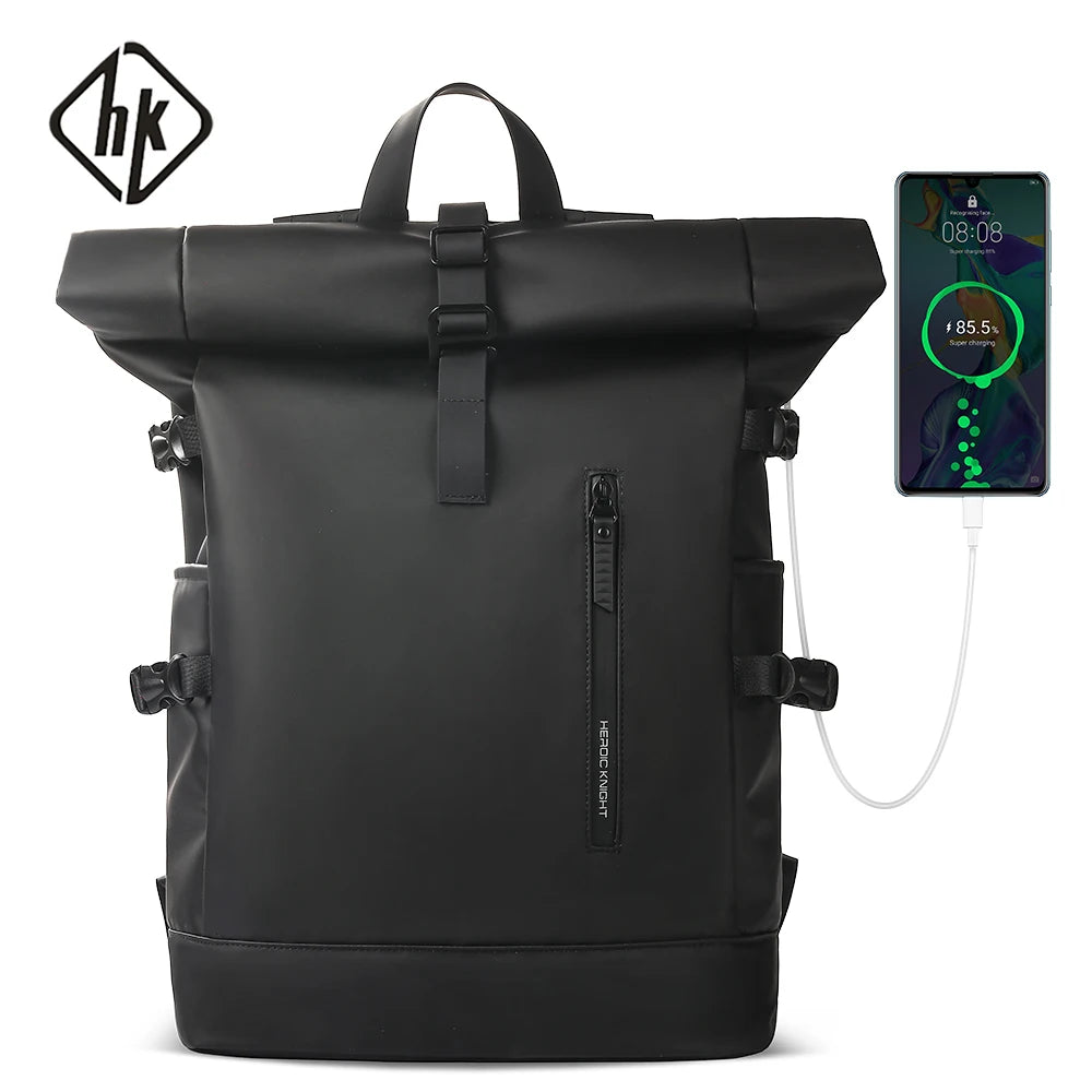 Sac à dos de voyage extensible HK pour homme - Sac à dos de grande capacité, étanche, pour ordinateur portable 15.6", sac de randonnée, sac à dos de cyclisme, avec port USB - La Maison Cozy