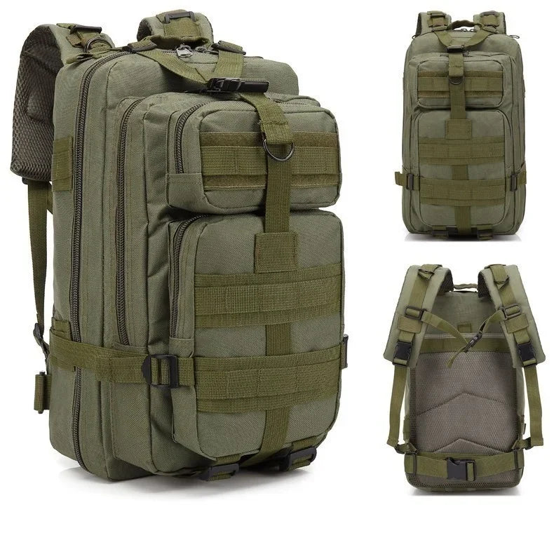 Sac à dos tactique QT&QY 30/45L pour homme - Sac de randonnée, sac de survie extérieur, sac de trekking et de chasse, pack d’assaut 3P, sac EDC avec système MOLLE - La Maison Cozy