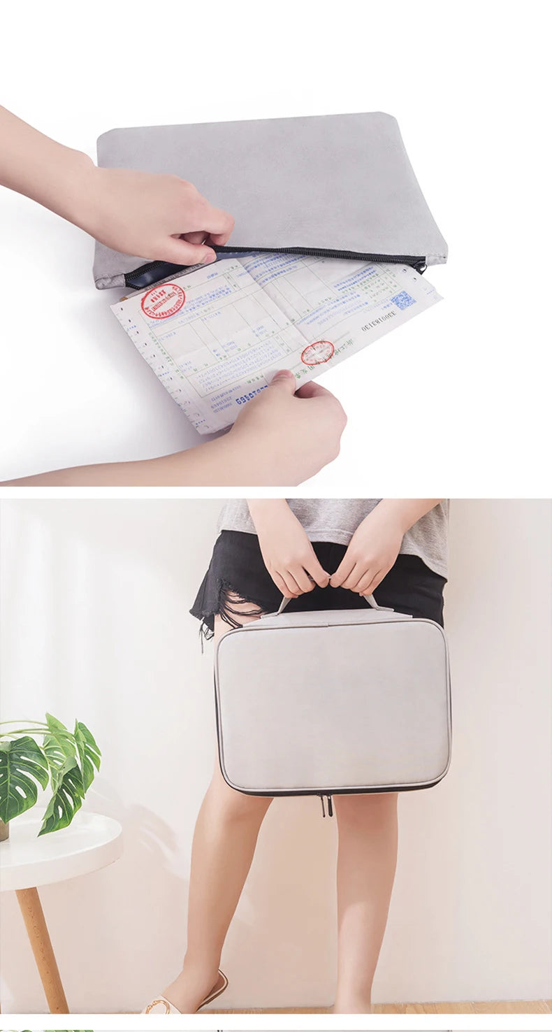 Organisateur de Documents – Porte-Documents A4, Sac Homme/Femme, Étui de Rangement, Porte-Passeport, Organisateur Fonctionnel - La Maison Cozy