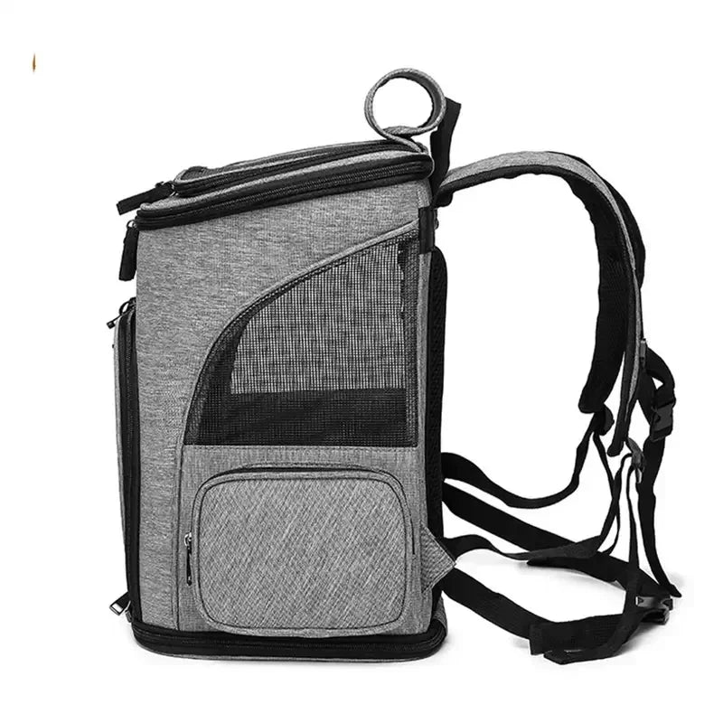 Sac à Dos pour Animaux de Compagnie - Sac Extensible pour Chiot, Sac à Grande Capacité, Sac à Dos Respirant et Portable pour Chat et Chien, Sac Pliable - La Maison Cozy