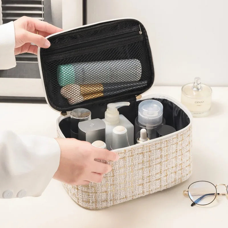 Trousse de Maquillage Parfumée pour Femme – Grande Capacité - La Maison Cozy