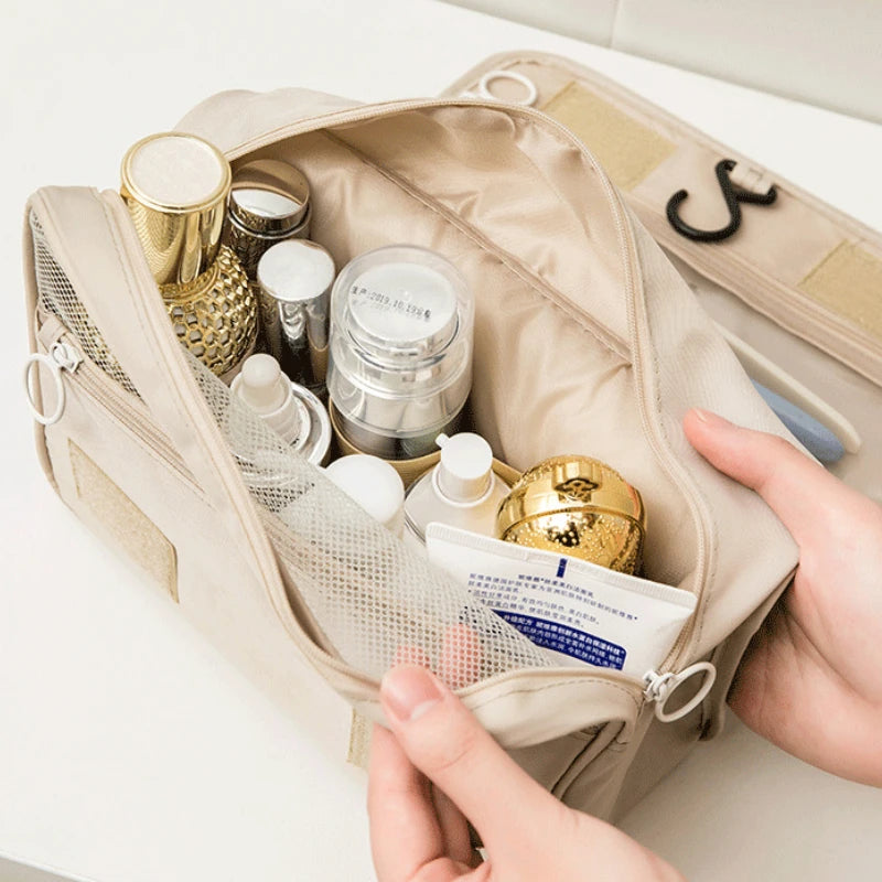 Trousse de Maquillage de Voyage Imperméable avec Crochet - Organisateur de Haute Qualité pour Femme - La Maison Cozy