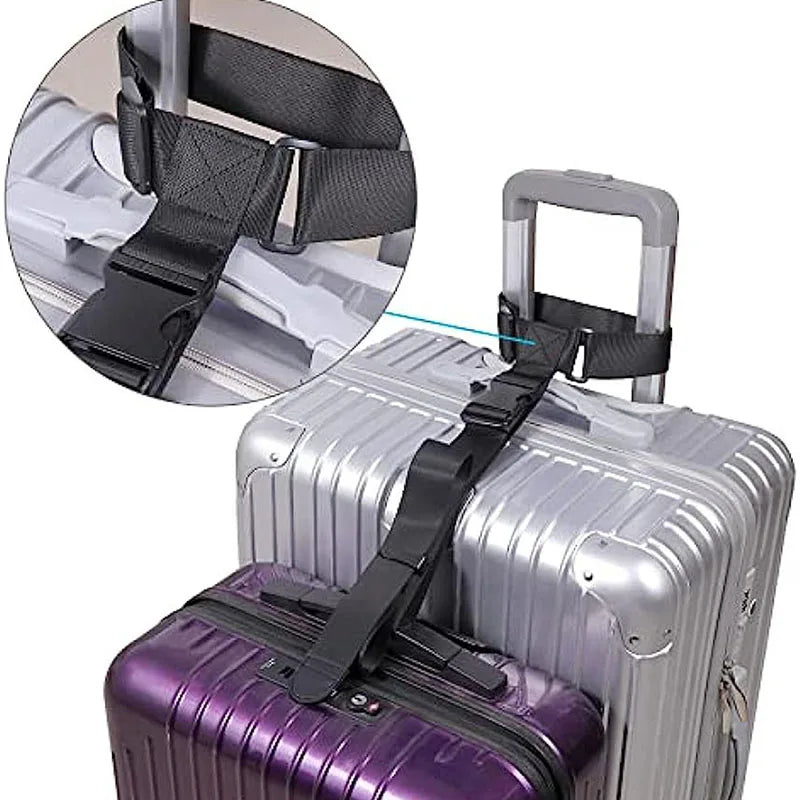 Sangles de Valise avec Clip Métallique et Ressort - Sangles Ajustables en Nylon pour Valises, Ceinture pour Bagages à Main et Chariots - La Maison Cozy