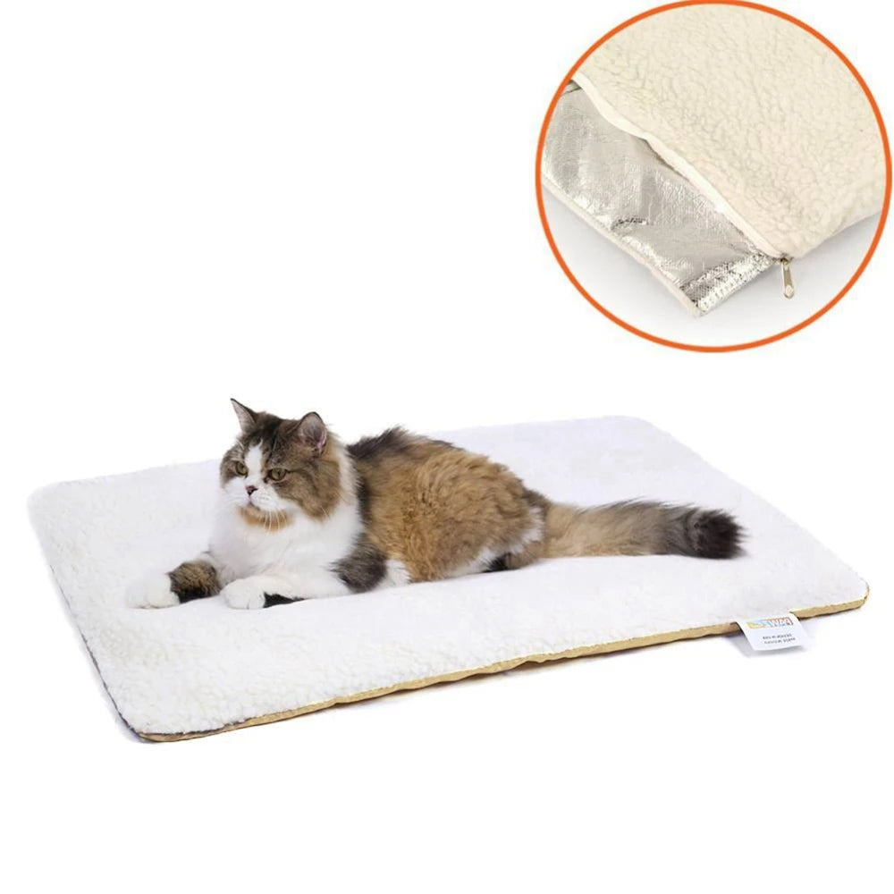 Tapis Chauffant Auto-Régulant pour Animaux - Couverture Chauffante pour Chien et Chat - La Maison Cozy