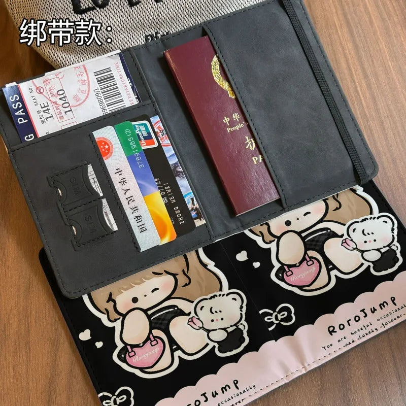 Porte-Carte ID Kawaii Crayon Shin Chan – Pochette de Passeport et Carte de Voyage Cartoon Anime - La Maison Cozy