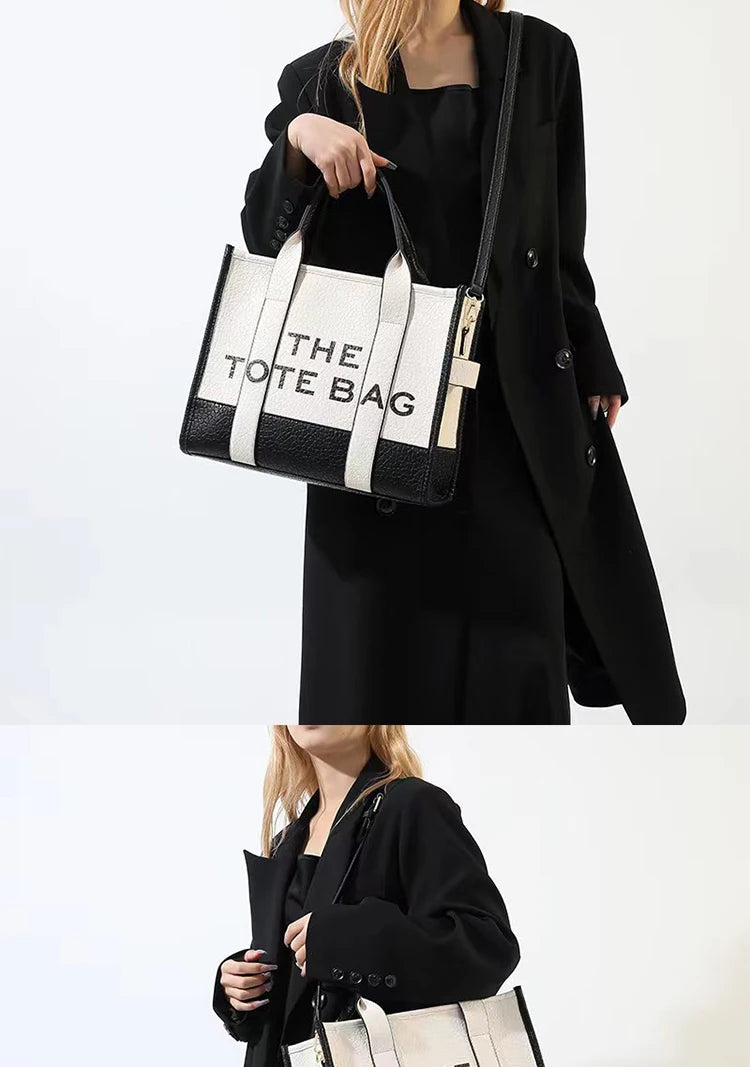 Sac à Main de Luxe pour Femmes - Sac Fourre-Tout en Cuir PU, Sac à Bandoulière, Sac à Lettre, Sac de Voyage avec Poignée Supérieure 2024 - La Maison Cozy